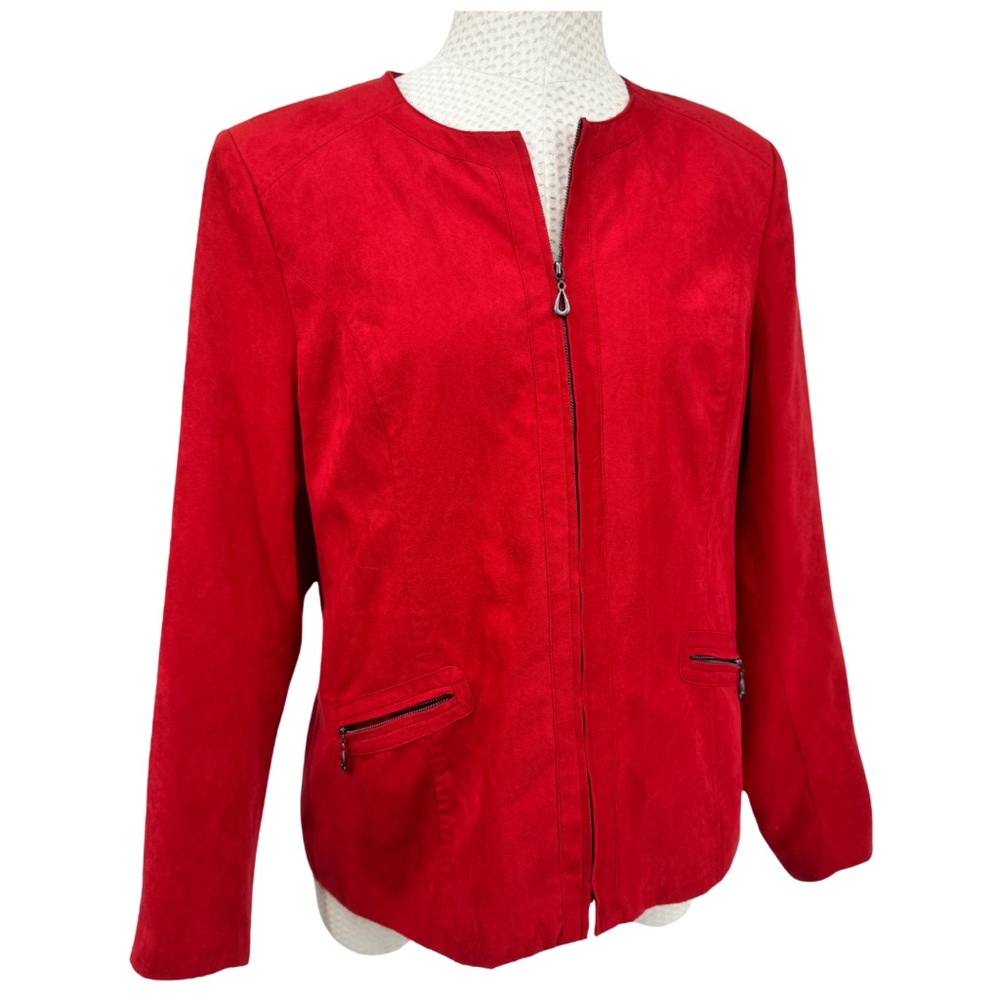 Kim Rogers Red Zippered Jacket
